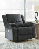 Warmstead Furniture - Ashley Furniture - Draycoll Living Room - Power Rocker Recliner / Slate - 7650498
